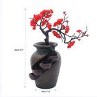 Fengshui Flower Vase Waterfall Fountain Indoor Water Fountain Tabletop Decor