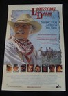 Lonesome Dove Movie Poster Robert Duvall Diane Lane Original Video Store Display
