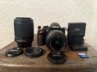 Nikon D3200 Dslr Camera Nikon18-55mm   55-200 Vr Lens S c 29 903 Tested Read