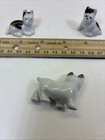 3 Mini French Bulldog Family Porcelain Vtg Japan Collectible Figurine Dog