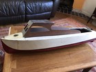 Vintage Antique Boat Model Wooden Ship 30 Inch Was Steam Powered
