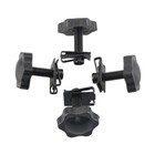 4x Black Saddlebag Lock Mounting Bolt Screw For Harley Street Road Electra Glide