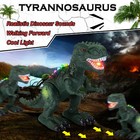 Electric Walking Dinosaur Toy With Led Light Up And Sounds Kids Boys Xmas Gifts