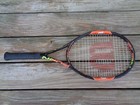Wilson Burn 100 Team Tennis Racket - 4 1 2  Grip - 100 Sq  In 