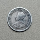 1920 Canada Five Cents Silver Nickel Km  22a Vintage World Coin King George V 