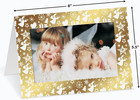 Deluxe Gold Foil Christmas Card Photo Frames - Set Of 18 Folded Cards  Holiday C