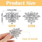 2pcs Rhinestone Shoe Clips For Women Dress Shoes  Silver Rhinestone Wedding Shoe