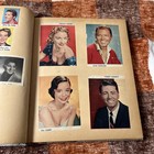 Vintage 60s Photo Album scrapbook With Random Scraps From The 1960