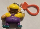 Vtg Nintendo Super Mario Backpack Buddies Wario Bag Clip S20