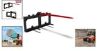 Heavy-duty 49  Hay Spear For Skid Steer Loaders - 3000lbs Quick Attach Feature