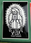 3 Vox Shoes Footwear Vintage Skateboard Stickers Saint Guadalupe