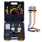 Omt Ac Manifold Gauge Set For R410a R22 R134a 4 Valve Automotive Ac Gauge Set