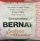 Bernat Softee Chunky Yarn Lot Of 3 Skeins Baby Pink 3 5oz Yarnspirations Acrylic