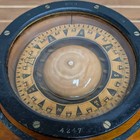 Kelvin And Wilfrid O  White Nautical Compass In Wooden Box