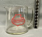 Falstaff Pitcher Heavy Glass Oval Beer 64 Oz Oblong Vintage