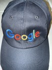 Google Ogio Og600 Corporate Logo Baseball Hat Cap Black Red Embroidered A1 Cond