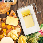 Topulors Marble Cheese Slicer With 5 Replacement Thick 8 5 Inches  White