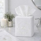 Square Tissue Box Cover  Linen cotton Fabric Tissue Holder  Decorative Cloth    