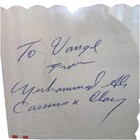 Cassius X Clay   Muhammad Ali Hand Signed Cut Bold Auto Psa Extremely Rare