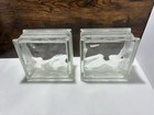 2x Retired Pittsburgh Corning Wavy Thinline Decora Glass Blocks 8    X  8    New