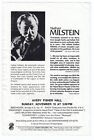 Nathan Milstein Russian Jewish American Virtuoso Violinist Solo Recital Program