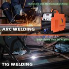 Hitbox 200a Ac dc Hf Tig Welder Aluminum Pulse Mma 220v W foot Pedal Machine New