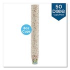 Dixie Perfectouch Paper Hot Cups  8 Oz  Coffee Haze Design  50 pack