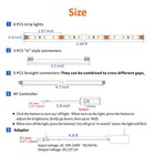 Under Cabinet Led Lighting Kit  6 Pcs Strip 6 20inch  Warm White