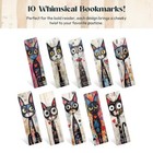10 Pack Artistic Cat Bookmarks Funny Bookmarks For Women Men Book Lovers Page   