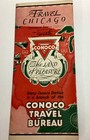 Vintage 1930s Conoco Chicago    Vicinity  Map W   Worlds Fair Route Markers