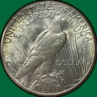 1922-s Peace Dollar Choice Almost Uncirculated Au  unc Coin  38738