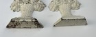 Pair Of Vintage Cast Iron Flower Pot Doorstops Hubley 