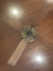 Hunter Original Ceiling Fan 22372-002 Series L   Rare 1980 Brown And Bright Bras