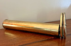 Vtg Slag Stained Glass Mercedes Kaleidoscope Brass Double Wheel 1960 s Signed