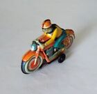 Vintage Technofix Racing Motorcycle   Rider 7  Tin Litho   Friction Germany 