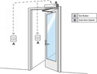 Olide Automatic Electric Swing Door Opener  Commercial Door Operator Motorized