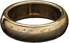 Weta Workshop - Lord Of The Rings - The One Ring     gold Plated Tungsten   Size 6