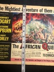 1952    the African Queen    Humphrey Bogart Katherine Hepburn Ad 13 5x11    0c24