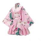 Plus Size 3l4l Kimono Dress Cosplay Costume Japanese Anime Pink Floral Women New