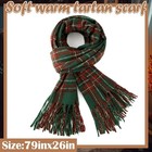 Oversized Plaid Scarf For Women Soft Cashmere Feel Winter Shawl Wrap Gift