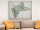 1772 British Military Map Of Guadeloupe     Caribbean Forts Roads Coastal Defenses