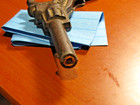 Vintage  cowboy  Miniature 3   1 2 Inch Cast Iron Cap Gun Cocks And Fires