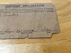 Us Army 1946 Customs Declaration Tag  Named  Dated  With Unit Vintage Wwii Ww2