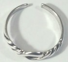 Toe Ring Adjustable 925 Sterling Silver   4a
