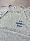 Vintage 80s New York Times T-shirt Russell Athletic Single Stitch Newspaper  xl 