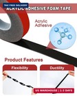 Vhb Double Sided Tape  Thin Double Sided Mounting Tape  12 5mm    3m Black Adhesi