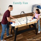 Led 54 Inch Air Hockey Game Table W light-up Scoreboard  Powerful Motor  Ac Outl