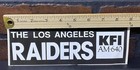 Vintage Los Angeles Raiders Bumper Sticker Kfi Am 640 Rare