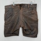 Lederhosen4u Men   s Size 38  54cm Leather Lederhosen Shorts Brown Oktoberfest