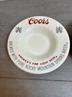 Lot Of 2 Vintage Coors Light Beer Ceramic Advertising Ashtray Brewing Breweriana
